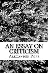 bokomslag An Essay on Criticism