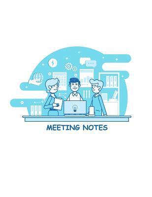 bokomslag Meeting Notes: For project and task organization Sections include attendees, notes, and action items