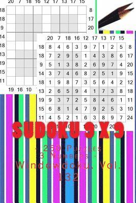 bokomslag Sudoku 9 x 9 - 250 Puzzles 3 Numbers - Windowdoku. Vol. 132