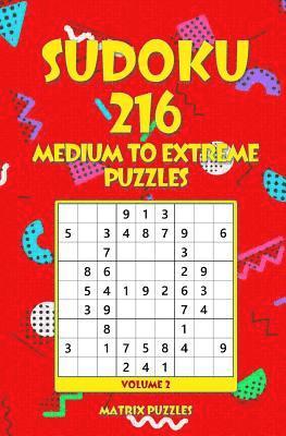 bokomslag SUDOKU 216 Medium to Extreme Puzzles