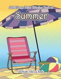 bokomslag Large Print Coloring Book for Adults of Summer