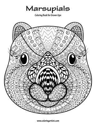 bokomslag Marsupials Coloring Book for Grown-Ups 1