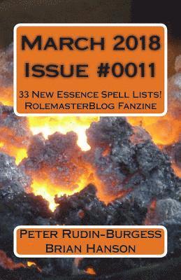 Brian Hanson, Peter Rudin-Burgess - March 2018 Issue #0011: Rolemaster Blog Fanzine, Häftad