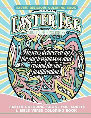 bokomslag Easter Religious Coloring Book Easter Egg Adult Coloring Books: Easter Coloring Books for Adults & Bible Verse Coloring Book