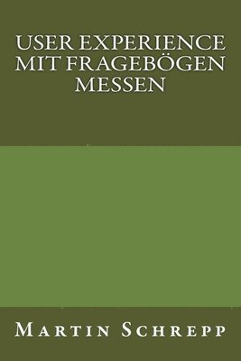 bokomslag User Experience mit Fragebögen messen