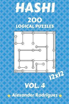 Hashi Logical Puzzles 12x12 - 200 vol. 4 1