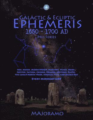 Galactic & Ecliptic Ephemeris 1650 - 1700 Ad 1