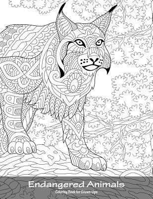 bokomslag Endangered Animals Coloring Book for Grown-Ups 1