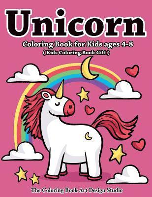 Unicorn Coloring Book for Kids Ages 4-8 (Kids Coloring Book Gift) 1