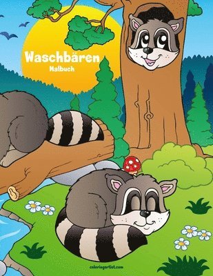 bokomslag Waschbären-Malbuch 1