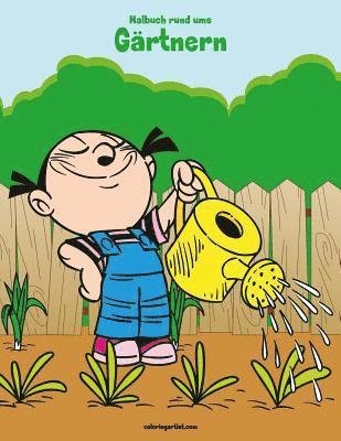 bokomslag Malbuch rund ums Gärtnern 1