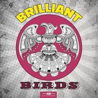 bokomslag Brilliant Birds Coloring Book for Adults: 54 Bird Coloring Pages Including Parrots, Owls, Peacocks, Eagles, Ducks and More Beautiful Bird Pictures to