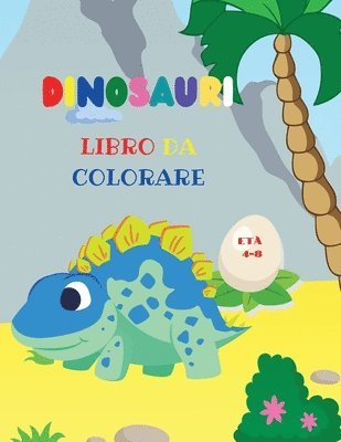 Dinosauri libro da colorare 1