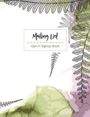 Mailing List - Opt-in Sign up book 1