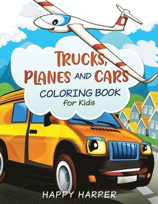 Trucks, Planes and Cars Coloring 1