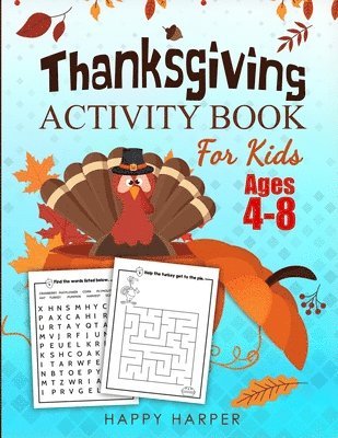 Thanksgiving Activity Book For Kids 1