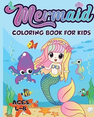 bokomslag Mermaid Coloring Book for Kids Ages 4-8