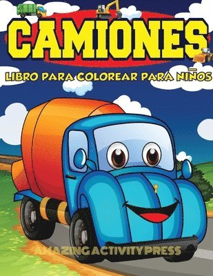 bokomslag Camiones Libro Para Colorear Para Niños Edades 4-8