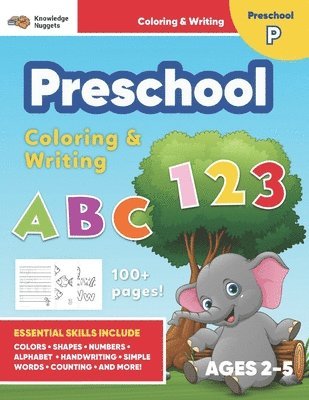 bokomslag Jumbo ABC's & 123 Preschool Coloring Workbook: Ages 2 and up, Colors, Shapes, Numbers, Letters, Learn to Write the Alphabet (Essential Activity Book f