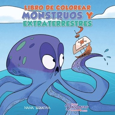 bokomslag Libro de colorear monstruos y extraterrestres