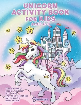 bokomslag Unicorn Activity Book for Kids Ages 6-8