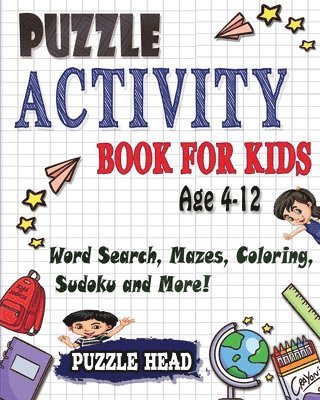 bokomslag Puzzle Activity Book for kids Age 4-12