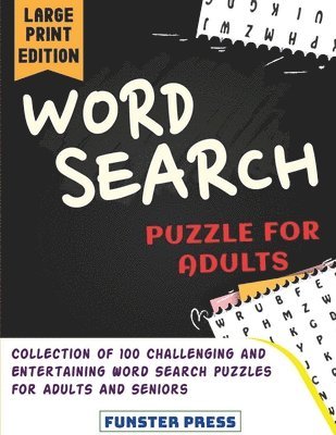 Word Search Puzzle for Adults