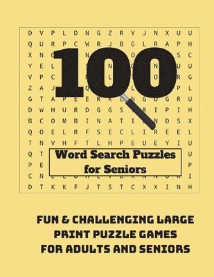 bokomslag 100 Word Search Puzzles for Seniors