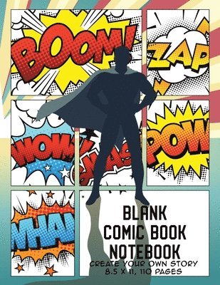 bokomslag Blank Comic Book Notebook