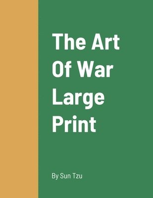 bokomslag The Art Of War Large Print