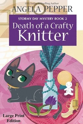 bokomslag Death of a Crafty Knitter - Large Print