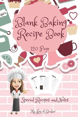 Blank Baking Recipe Book 1