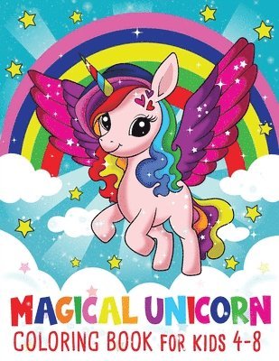 Magical Kawaii Unicorn Coloring Book 1