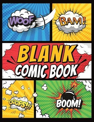 bokomslag Blank Comic Book Panels