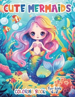 Fairyland Books - Cute Mermaids Coloring Book For Kids 4-8, Häftad