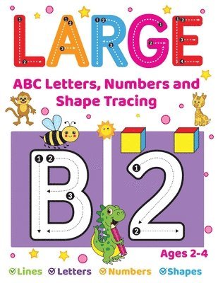 Fairyland Books - Large ABC Letters, Numbers And Shape Tracing, Häftad