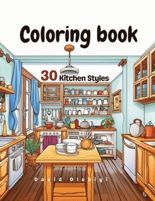 bokomslag kitchen styles coloring book