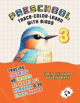 bokomslag Preschool: Trace - Color - Learn with Birds 3