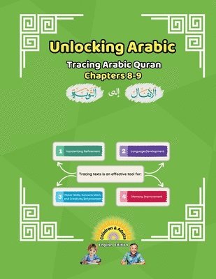 bokomslag Unlocking Arabic Tracing Arabic Quran Chapters 8-9 (Left to Right Edition)