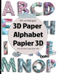 bokomslag 3D paper Alphabet Papier 3D