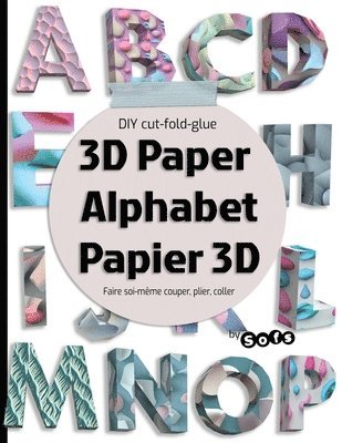 bokomslag 3D paper Alphabet Papier 3D