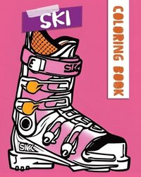 bokomslag Easy Flow Coloring Book, Alpine Ski Art