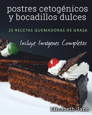 bokomslag postres cetogénicos y bocadillos dulces