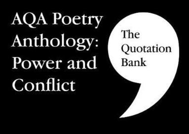 Esse Publishing Limited - Quotation Bank: AQA Poetry Anthology - Power and Conflict GCSE Revision and Study Guide for English Literature 9-1, Häftad