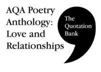 bokomslag The Quotation Bank: AQA Poetry Anthology - Love and Relationships GCSE Revision and Study Guide for English Literature 9-1