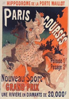CHERET-J - Carnet Blanc, Affiche Hippodrome Porte Maillot Paris, Häftad