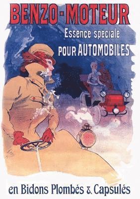 CHERET-J - Carnet Blanc, Affiche Benzo Essence Automobiles, Häftad