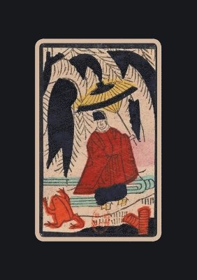 Carnet Blanc, Carte À Jouer, Ombrelle, Japon 19e