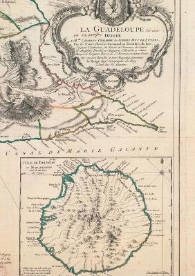 bokomslag Carnet Blanc, Carte de la Guadeloupe, Le Rouge, 1753