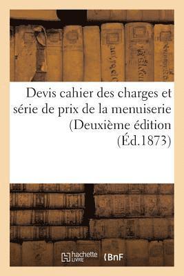 C Weinberger - Devis cahier des charges et série de prix de la menuiserie Deuxième édition, Häftad